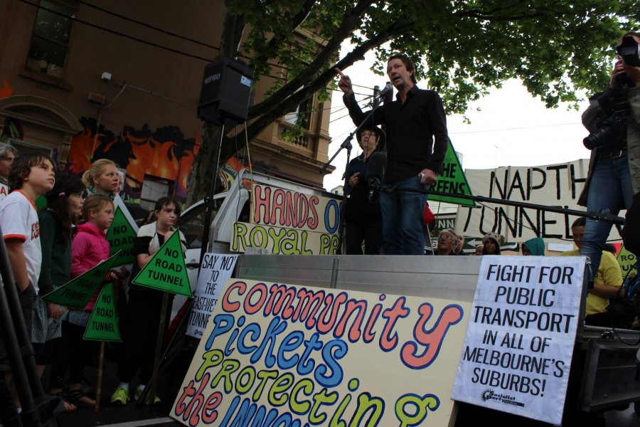 Stephen Jolly - Community Rally - Brunswick Street, 13 October 2013