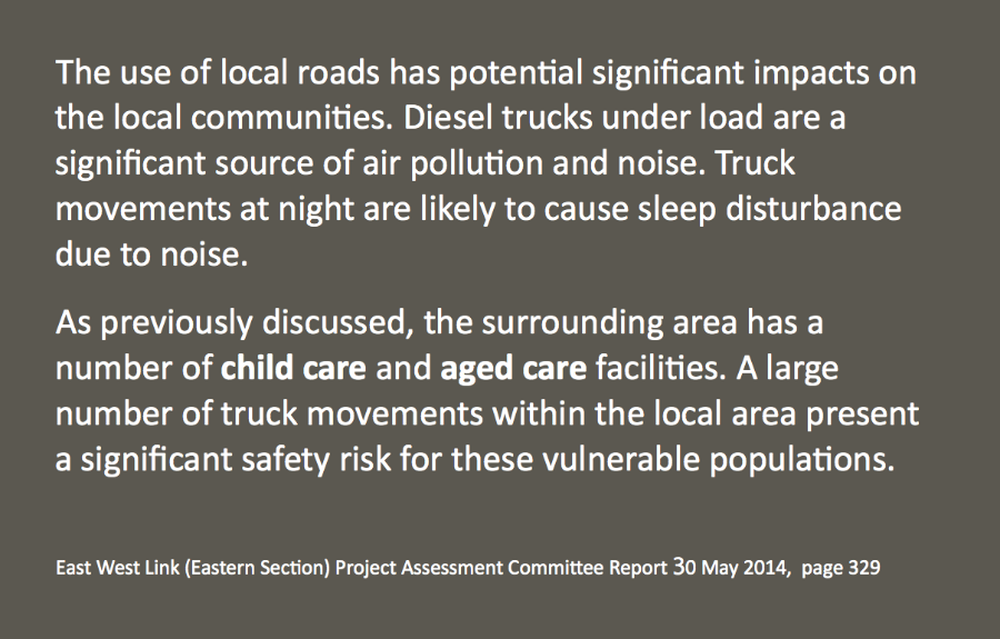 East West Link (Eastern Section) Project Assessment Committee Report, 30 May 2014, Page 329