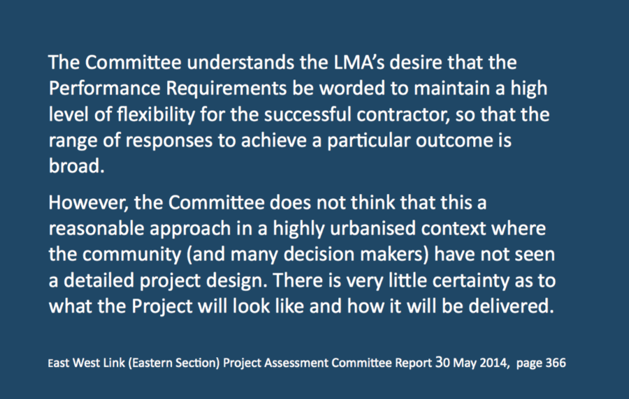 East West Link (Eastern Section) Project Assessment Committee Report, 30 May 2014, Page 366