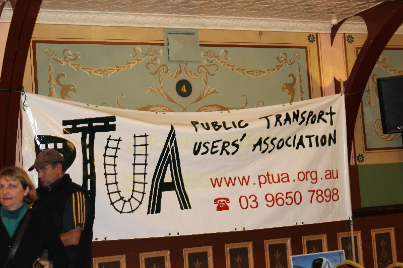 Public Transport Users Association (PTUA) banner