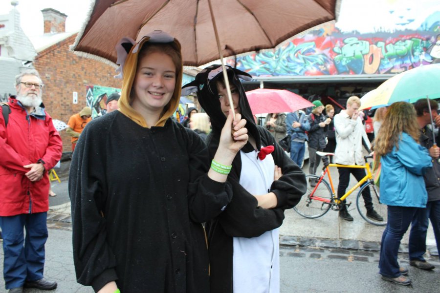 Onesies! Community Rally - Brunswick Street, 13 October 2013