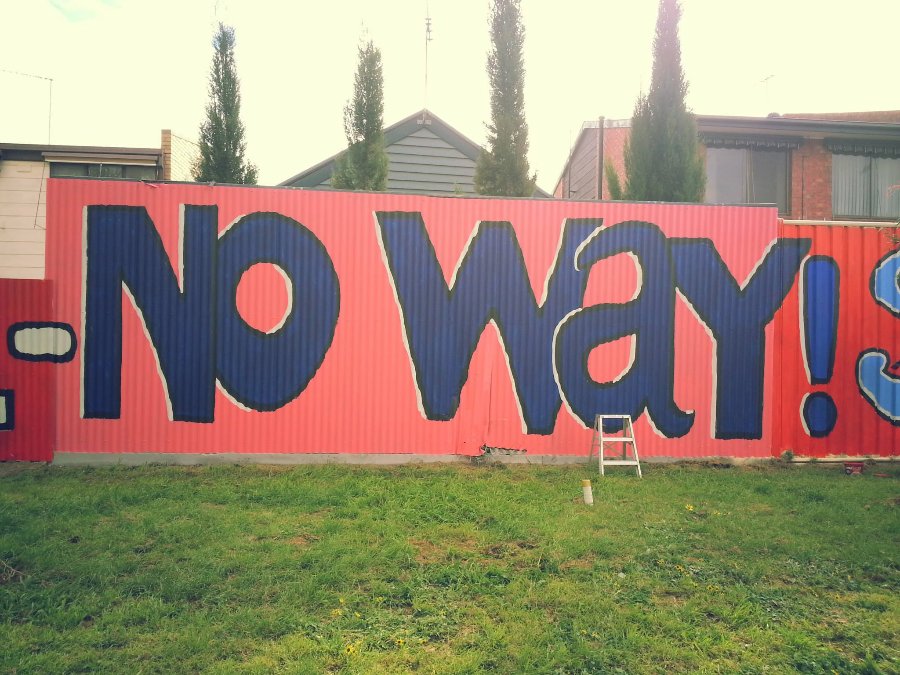 Hoddle St Mural:  No Way!