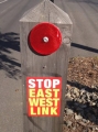 Stop East West Link stickers