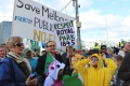 Adam Bandt plus little friends in animal onesies.