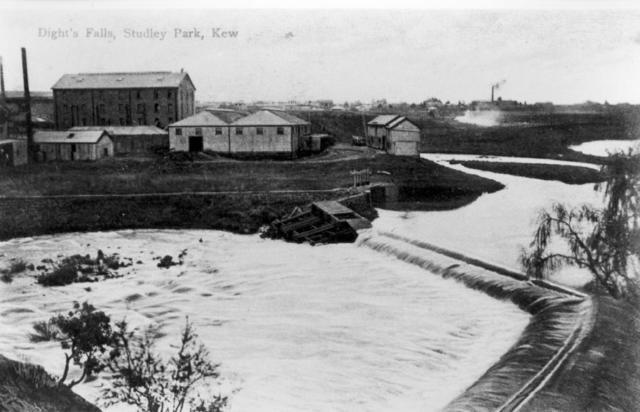 1905 - 1910? Postcard of Dight's Falls. 
