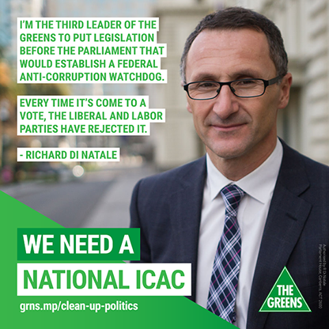 Who supports a federal ICAC? Sign here if you believe it’s time to get money out of parliament, and to establish a national corruption watchdog to clean up politics: http://campaigns.greens.org.au/ea-action/action?ea.client.id=1792&ea.campaign.id=40551 SHARE to spread the word.